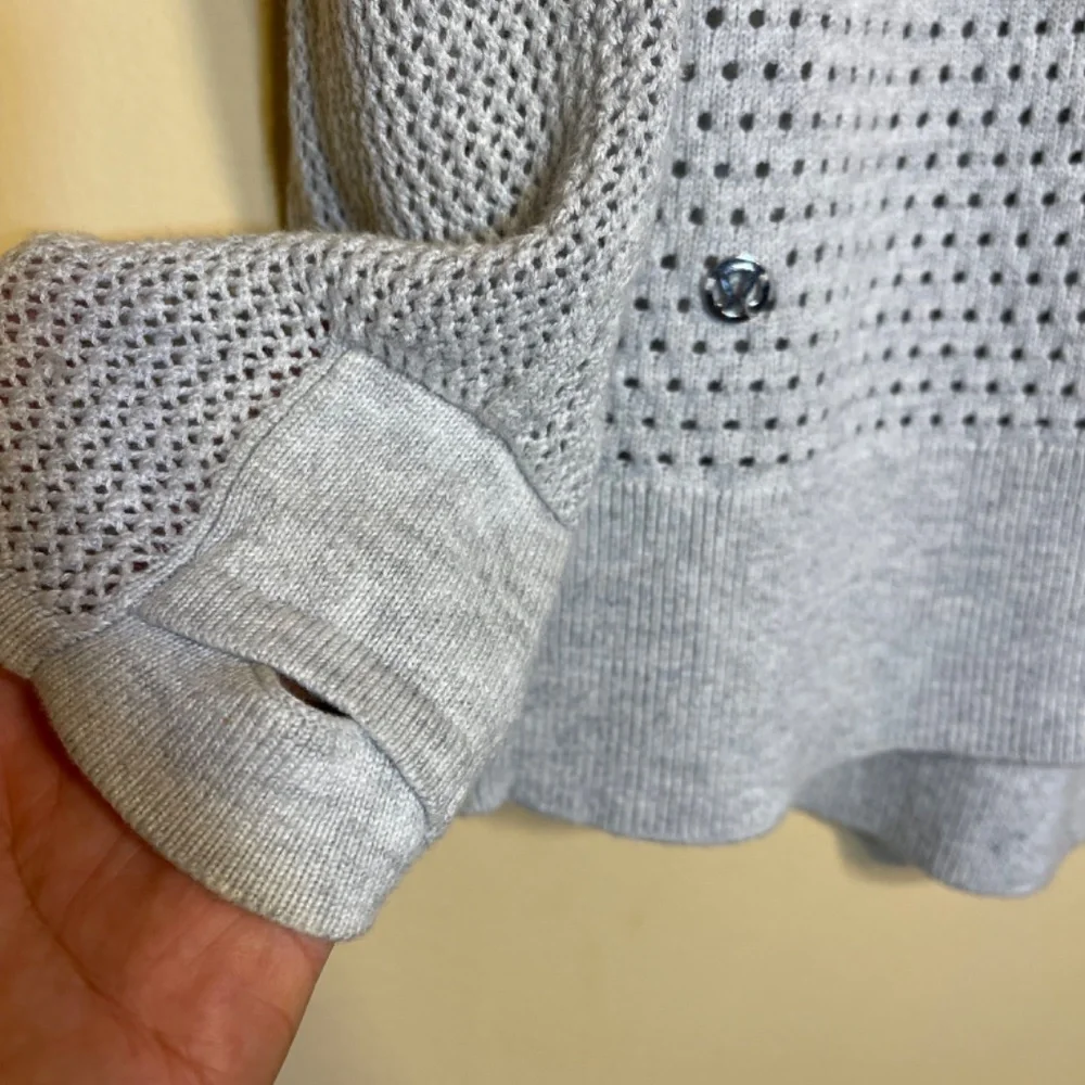 lululemon athletica Gray Knit Cardigan